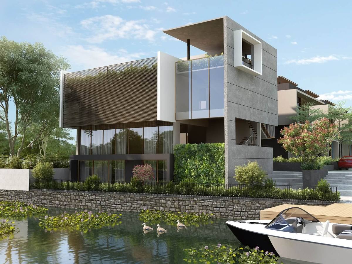 Premium villa with lush greenery