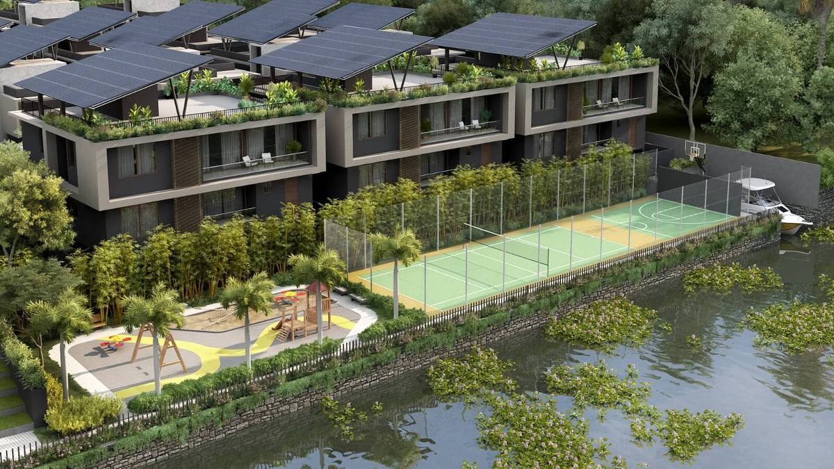 Premium interior finishes in a luxury villa in Kochi